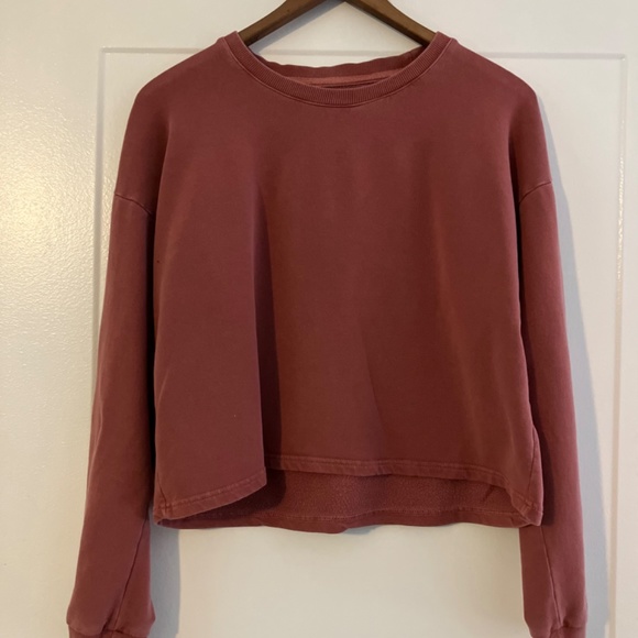 Marine Layer cropped sweatshirt dusty rose - Picture 3 of 5
